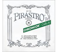 Pirastro Chromcor - Set di corde per violoncello 4/4, estremità sferica di calibro medio, corde in acciaio sintetico di alta qualità, con anima in acciaio cromato, accessorio di ricambio per