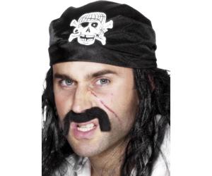 Pirata Bandana Teschio e Ossa Uomo Donna Costume da Pirata Accessorio