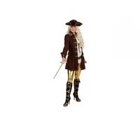 Pirata Costume Gr. 40 donne cappotto marrone Carnevale Carnevale giacca lago ladro donna