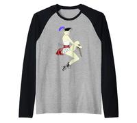 Pirata femminile pin-up Maglia con Maniche Raglan