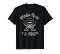 Pirata Mamma Capitano Di Questi Qui Scallywags Distressed Maglietta