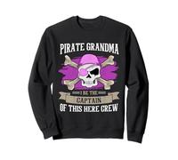 Pirata Nonna Caraibi Capitano Nonna Pirata Felpa