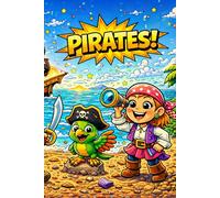 Pirate Adventure Notebook for Kids: 110 Pages Graph Paper Journal (6 x 9 Inches) with Bright Colorful Pirate Cover on Both Sides - Fun Back to School Notebook for Boys & Girls