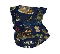 Pirate Adventures Treasure Hunt And Transportation Old Ghetta Versatili Scaldacollo Durevole Headwrap per Bambini Yoga Escursionismo 25X50Cm
