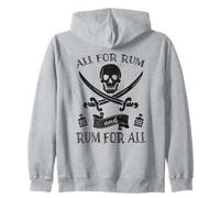 Pirate All For Rum For All Divertente Parla come una giornata da pirati Felpa con Cappuccio