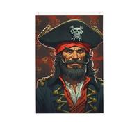 Pirate Captain Welcome Garden Flag 0,6 x 0,9 m Double Sided No Fade House Yard Bandiere Photo Sfondo Banner per Cortile Portico Prato Decorazione Esterna