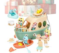 Pirate Cat Play Set - Toy Boat | Kids Pet Fun Game Gift
