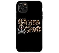 Pirate Crew, teschio e ossa incrociate, divertente pirata angosciata Custodia per iPhone 11 Pro Max