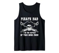 Pirate Dad, Capitano di This Here Crew - Skull & Crossbones Canotta