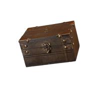 Pirate Inspire - Baule decorativo in legno con combinazione, ideale per organizzare e esporre oggetti segreti, scatola portagioie vintage