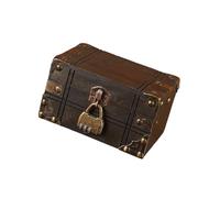 Pirate Inspire - Baule decorativo in legno con combinazione, ideale per organizzare e esporre oggetti segreti, scatola portagioie vintage