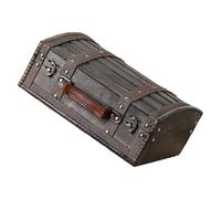 Pirate Inspire - Cassapanca decorativa in legno con combinazione, ideale per organizzare e esporre oggetti segreti