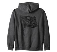 Pirate Jolly Roger Bandiera Skull Crossbones Talk Like a Pirate Felpa con Cappuccio