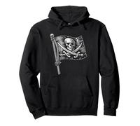 Pirate Jolly Roger Bandiera Skull Crossbones Talk Like a Pirate Felpa con Cappuccio