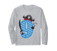 Pirate Number 9 - 9° compleanno per bambini a tema pirati Maglia a Manica