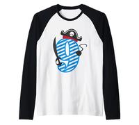 Pirate Number 9 - 9° compleanno per bambini a tema pirati Maglia con Maniche Raglan