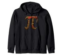 Pirate Pi Day Funny Math Lover & Teacher Pi Symbol Felpa con Cappuccio