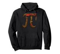 Pirate Pi Day Funny Math Lover & Teacher Pi Symbol Felpa con Cappuccio