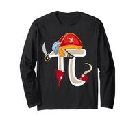Pirate Pi Day Science Math Teacher Mathematics Symbol Maglia a Manica