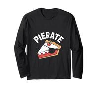 Pirate Pirate Pie Slice Cherry Humor Maglia a Manica