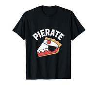 Pirate Pirate Pie Slice Cherry Humor Maglietta