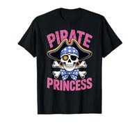 Pirate Princess Cute Skull And Crossbones con Divertente Bandana Maglietta