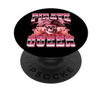 Pirate Queen Pirate Captain Crossbones Skull Bootleg anni '90 PopSockets PopGrip Adesivo
