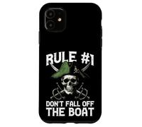 Pirate Rule 1 Dont Fall Off Boat Umorismo divertente Uomini Donne Bambini Custodia per iPhone 11