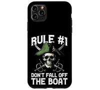 Pirate Rule 1 Dont Fall Off Boat Umorismo divertente Uomini Donne Bambini Custodia per iPhone 11 Pro Max