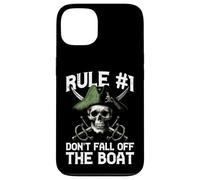 Pirate Rule 1 Dont Fall Off Boat Umorismo divertente Uomini Donne Bambini Custodia per iPhone 13