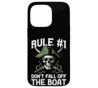 Pirate Rule 1 Dont Fall Off Boat Umorismo divertente Uomini Donne Bambini Custodia per iPhone 13 Pro