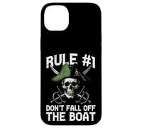 Pirate Rule 1 Dont Fall Off Boat Umorismo divertente Uomini Donne Bambini Custodia per iPhone 14 Plus
