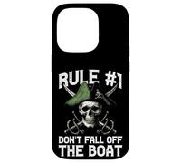Pirate Rule 1 Dont Fall Off Boat Umorismo divertente Uomini Donne Bambini Custodia per iPhone 14 Pro
