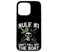 Pirate Rule 1 Dont Fall Off Boat Umorismo divertente Uomini Donne Bambini Custodia per iPhone 15 Pro Max