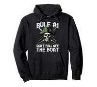 Pirate Rule 1 Dont Fall off Boat Umorismo Divertente Uomini Donne Bambini Felpa con Cappuccio