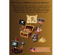 Pirate’s Treasure: A Notebook & Journal for Adventurers: 120 Lined Pages, Motivational Words on Front & Back Covers, Colorful Pirate-Themed Graphics, New Design Every 20 Pages