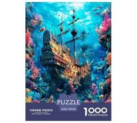 Pirate Ship 1000 Pezzi Puzzle Classici Per Adulti E Bambini A Partire Da 12 Anni Giochi Del Cervello Perfetto Per Appassionati Di Esperti - Regalo Per Amore E Amico 70x50cm/1000pcs