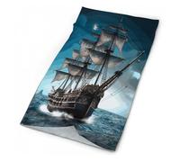 Pirate Ship Printed 26X30Cm Multiuso Passamontagna Elastico Bandana per Sports Arrampicata attività