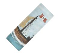 Pirate Ship The Mysterious Sea stampato tappetino da yoga antiscivolo per yoga caldo per palestra a casa, gomma naturale antiscivolo, con borsa da yoga tapete para ejercicio 180,3 x 66 cm