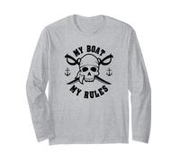Pirate Skull Sea Ship Boat Captain Gift Maglia a Manica