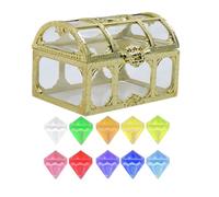 Pirate Treasure Chests Storage Box - Large Decorative Organizer for Toys Jewelry Coinz Keepsakes | Teacher’s Favorite Treasures Collection Storage Chest for Classroom Home Display Birthday Gift Use