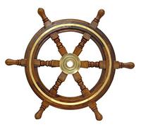 Pirate Wheel Marine Steering Wheels Pirate Ships Boat Steering Wheel Ship Wheel Decor Nautical Wheel Steering Wheel on a Boat (30 inch Dia)