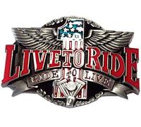 Piratenladen Fibbia Harley V-Twin Live to Ride USA - Fibbia