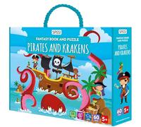 Pirates and krakens. Fantasy book and puzzle. Ediz. a colori. Con puzzle