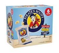 Pirate's Booty Snack per bambini senza glutine al formaggio cheddar bianco invecchiato, 28,3 g, sacchetti singoli per snack (confezione da 6)
