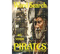 Pirates inspired/themed word search book.: Book is 6 X 9 inches, 110 pages with 55 Puzzles and 495 words with mostly easy to read print. Each puzzle ... vertically, diagonally, forward, or backward.
