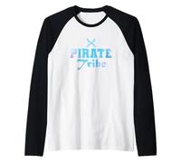 Pirati con Spada tribù Pirata Maglia con Maniche Raglan