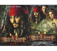 Pirati Dei Caraibi: La Maledizione Del Morto Originale Mini Poster Del Film