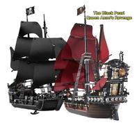 Pirati dei Caraibi Perla Nera Regina Anne Revenge Nave Fantasma Modello 79008 4184 Building Blocks 4195 Set Mattoni Giocattolo Regalo per bambini