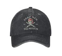 Pirati dei Caraibi Uomini Morti Non Raccontano Storie Uomini Donne Berretto da Baseball Film Distressed Denim Outdoor Cappello Snapback Regolabile